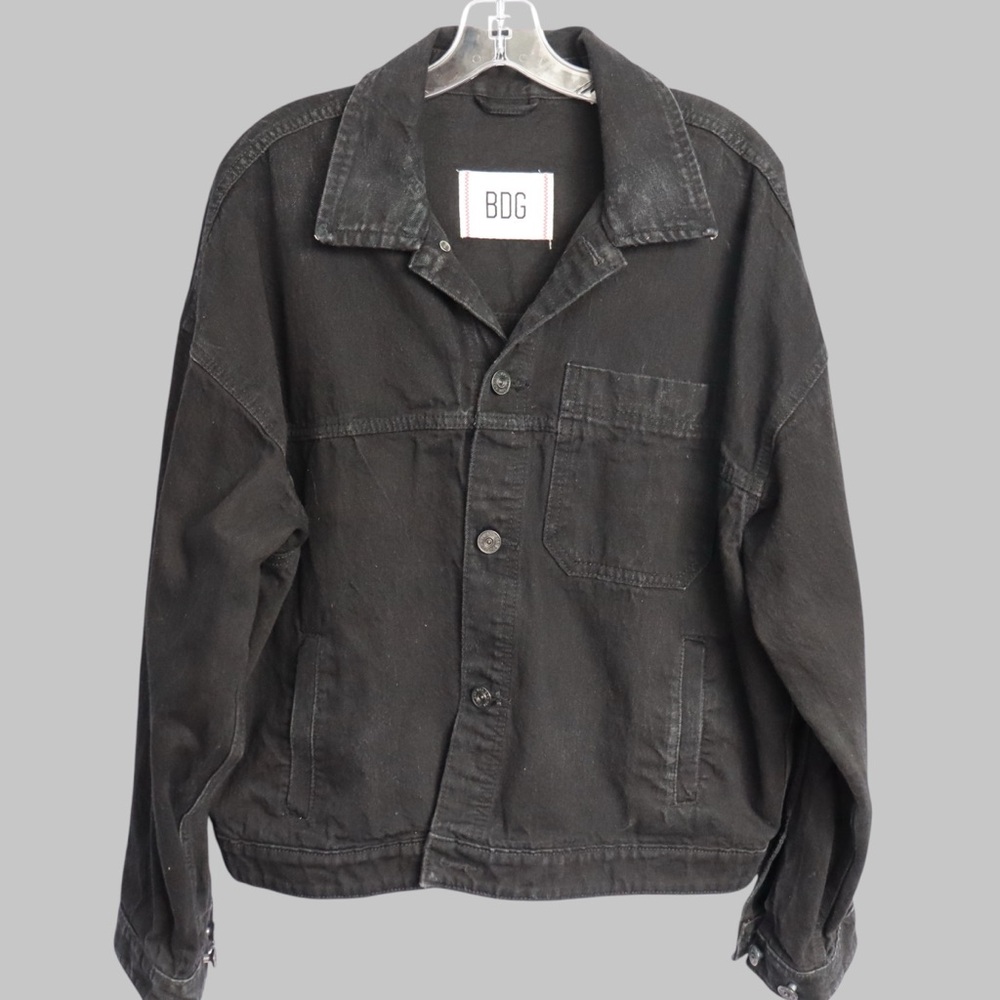 BDG Black Lightweight Shirt Jacket